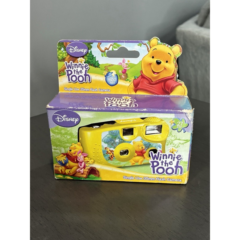 Vtg Disney 35mm Flash Camera Disposable "Winnie The Pooh" NIB Tigger Piglet